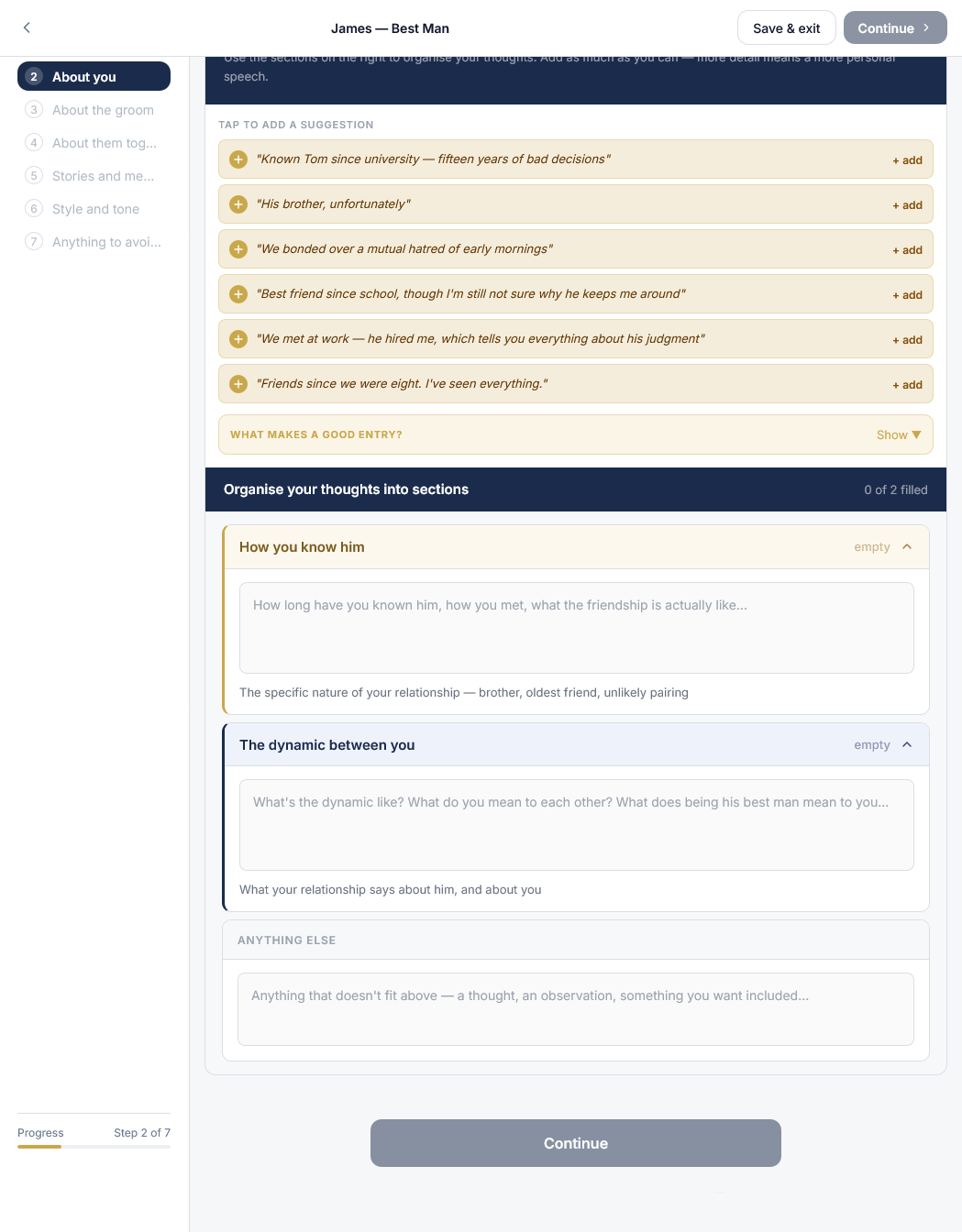 SpeechMe speech builder